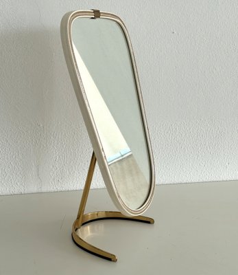 Mid-Century Vanity Table Mirror in Brass from Vereinigte Werkstätten Germany, 1960-VNE-2027216