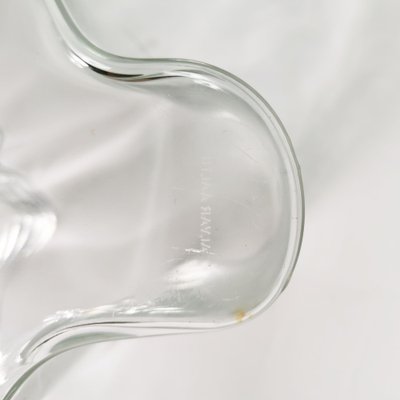 Mid-Century Vases in Glass by Alvar Aalto, Finland, 1980s, Set of 2-ZTG-1736121