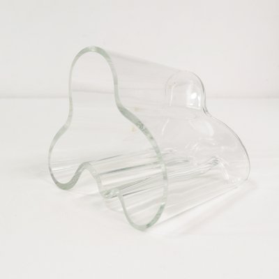 Mid-Century Vases in Glass by Alvar Aalto, Finland, 1980s, Set of 2-ZTG-1736121