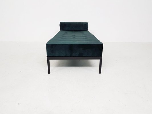 Mid-Century Velvet and Metal Daybed, the Netherlands, 1960s-ZO-633426