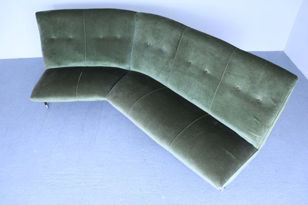 Mid-Century Velvet Sofa, 1950s-SXX-838336