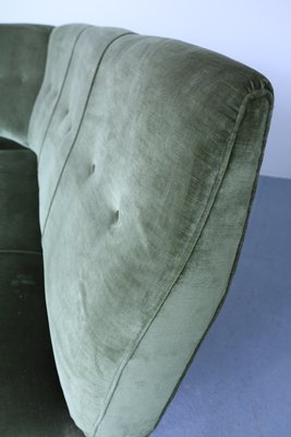 Mid-Century Velvet Sofa, 1950s-SXX-838336