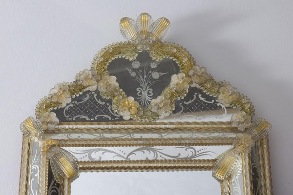 Mid-Century Venetian Mirror in Blown Glass, 1960-MBH-1750883