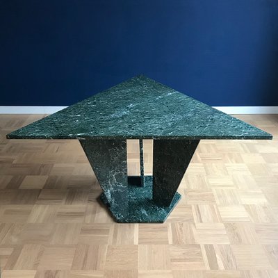 Mid-Century Verde Alpi Marble Triangular Table, 1960s-FPZ-682697