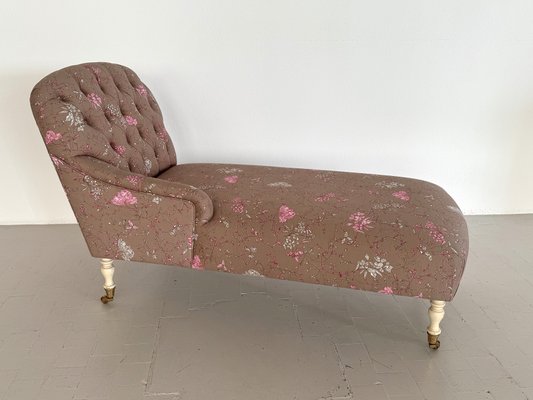 Mid-Century Victorian Chaise Longue or Daybed with Capitonnè Upholstery, 1950s-VNE-2040398