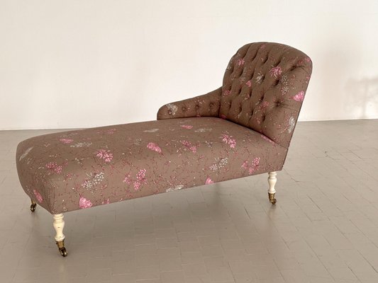 Mid-Century Victorian Chaise Longue or Daybed with Capitonnè Upholstery, 1950s-VNE-2040398