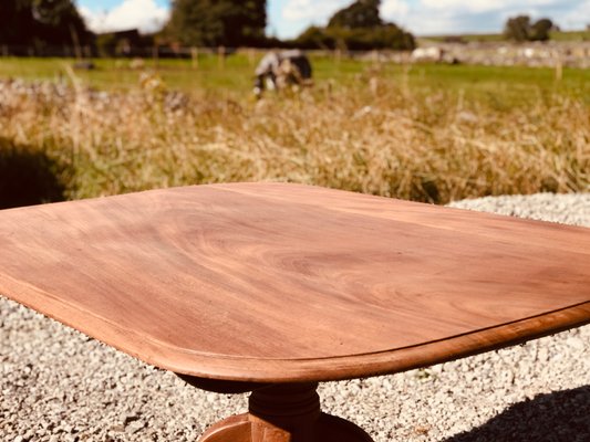 Mid-Century Victorian Mahogany Breakfast Tilt-Top Table in Raw Wood-KRJ-1153086