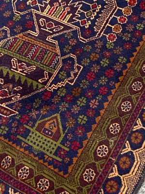 Mid-Century Vintage Baluch Afghan Rug-YMM-1161705