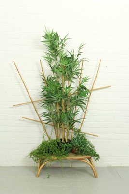 Mid-Century Vintage Bamboo Plant Table, 1960s-ZA-1378519