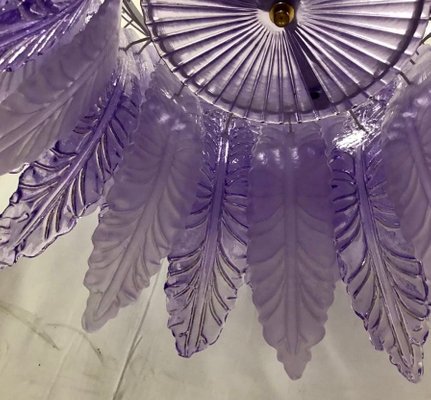 Mid-Century Violet Murano Glass Chandelier, 1980-UH-1259381