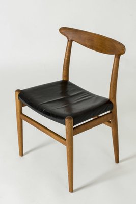 Mid-Century W2 Dining Chairs by Hans J. Wegner, 1960s, Set of 6-NL-1407732