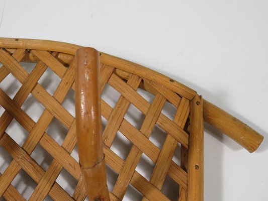 Mid-Century Wall Coat Rack in Bamboo, Italy, 1970s-UKG-1819965