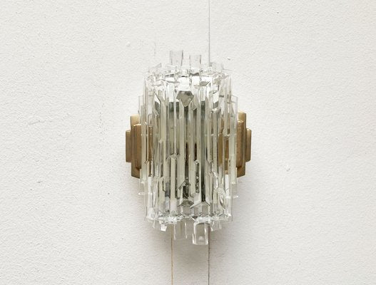 Mid-Century Wall Lamp in Ice Glass from Orrefors-UAH-1264257