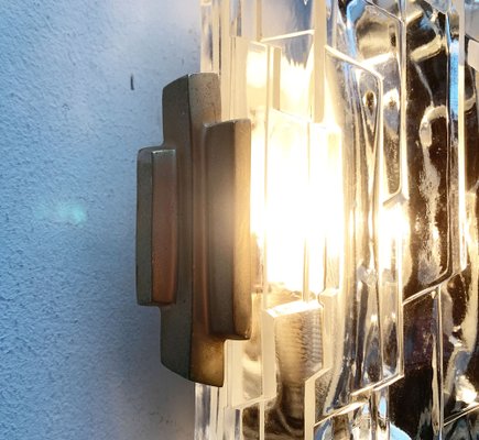 Mid-Century Wall Lamp in Ice Glass from Orrefors-UAH-1264257