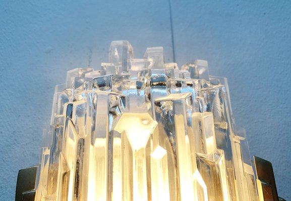 Mid-Century Wall Lamp in Ice Glass from Orrefors-UAH-1264257