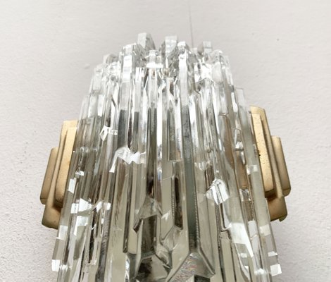 Mid-Century Wall Lamp in Ice Glass from Orrefors-UAH-1264257