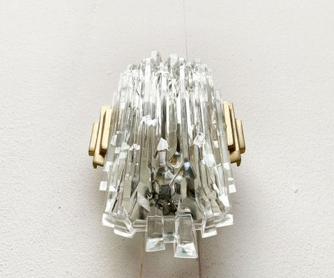 Mid-Century Wall Lamp in Ice Glass from Orrefors-UAH-1264257