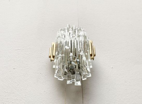 Mid-Century Wall Lamp in Ice Glass from Orrefors-UAH-1264257