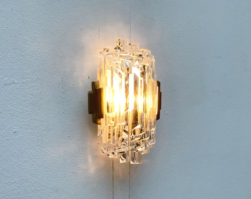 Mid-Century Wall Lamp in Ice Glass from Orrefors-UAH-1264257