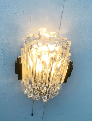 Mid-Century Wall Lamp in Ice Glass from Orrefors-UAH-1264257