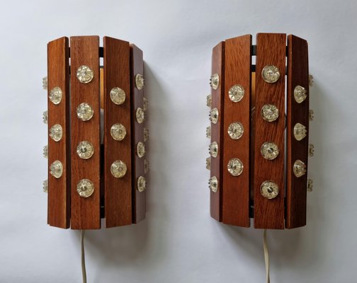 Mid-Century Wall Lamps from Verner Schou, Denmark, 1970s, Set of 2-TZ-1399372