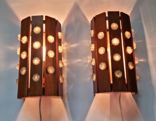 Mid-Century Wall Lamps from Verner Schou, Denmark, 1970s, Set of 2-TZ-1399372