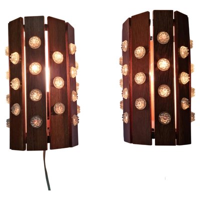 Mid-Century Wall Lamps from Verner Schou, Denmark, 1970s, Set of 2-TZ-1399372