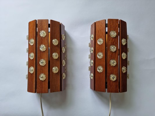 Mid-Century Wall Lamps from Verner Schou, Denmark, 1970s, Set of 2-TZ-1399372