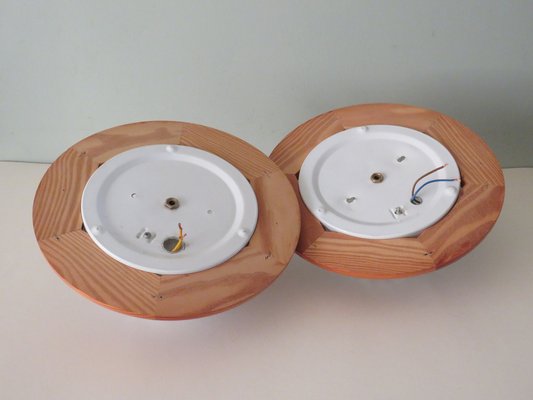 Mid-Century Wall Lamps or Ceiling Lamps from Massive Belgium, 1960, Set of 2-UKG-1248728