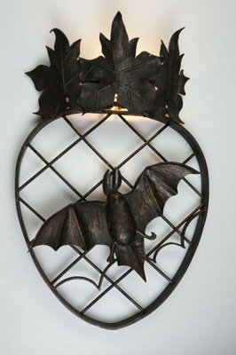 Mid-Century Wall Light with Bat, 1950s-ESB-1376574