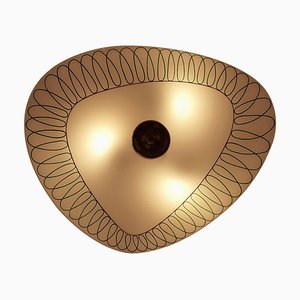 Mid-Century Wall Light with Glass Plate from Designfornication, 1956-BAF-763446