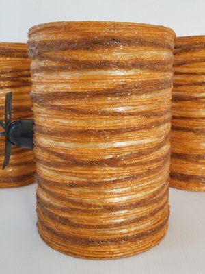 Mid-Century Wall Lights in Resin & Rope from Accolay, 1960s, Set of 3-CGX-1718415