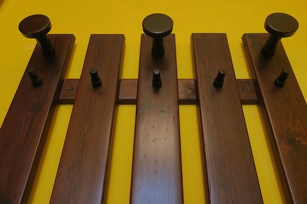 Mid-Century Wall-Mounted Coat and Hat Rack, 1960s-ED-1786340