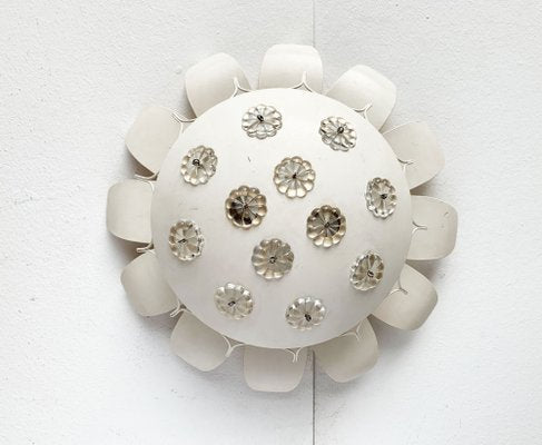 Mid-Century Wall or Ceiling Lamp with Flower Design-UAH-1245299