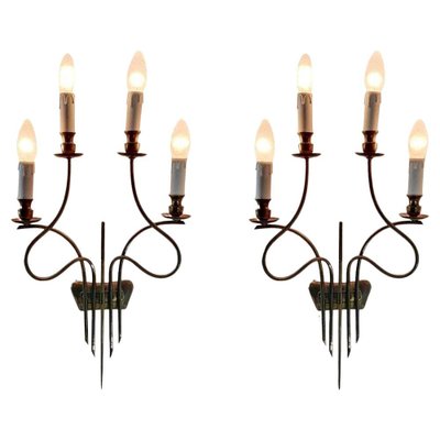 Mid-Century Wall Sconces by Guglielmo Ulrich, Set of 2-FO-1281300