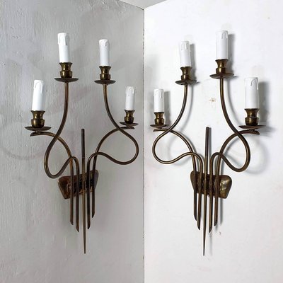 Mid-Century Wall Sconces by Guglielmo Ulrich, Set of 2-FO-1281300