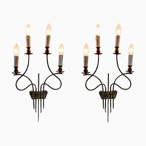 Mid-Century Wall Sconces by Guglielmo Ulrich, Set of 2-FO-1281300