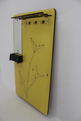 Mid-Century Wall with Coat Rack and Mirror, Germany, 1968-TZ-682808