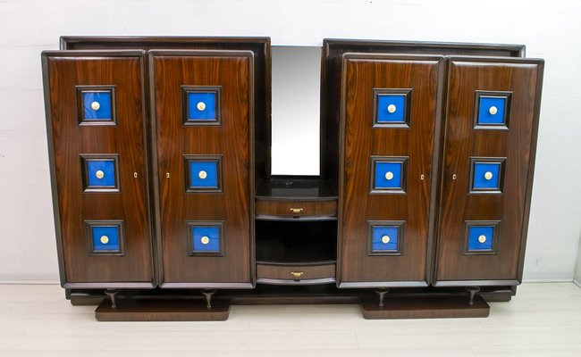 Mid-Century Walnut Bar Unit by Guglielmo Ulrich for Arredamenti Casa, 1940s-FER-623828