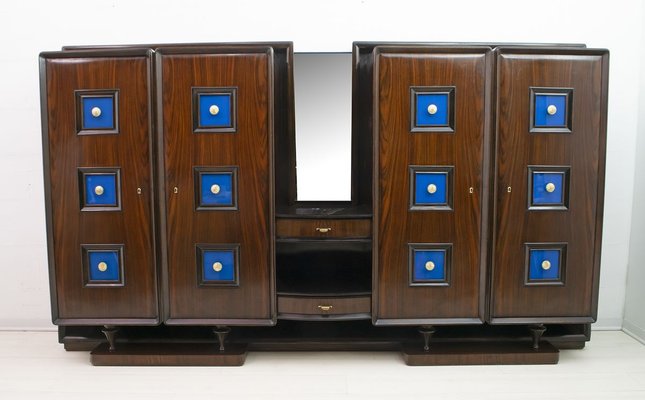 Mid-Century Walnut Bar Unit by Guglielmo Ulrich for Arredamenti Casa, 1940s-FER-623828