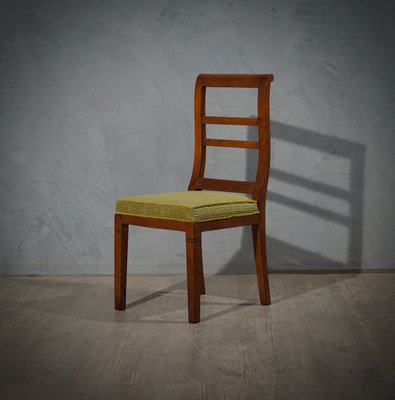 Mid-Century Walnut Brass & Velvet Armchairs, 1950, Set of 2-UH-1180614