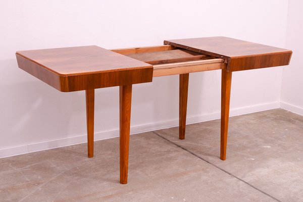 Mid-Century Walnut Folding Dining Table from Setona, Former Czechoslovakia, 1950s-HXT-1721923