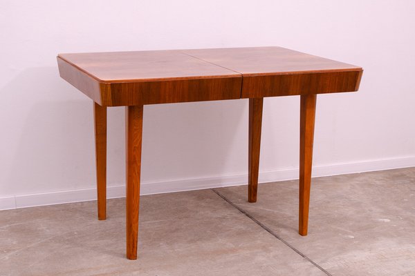 Mid-Century Walnut Folding Dining Table from Setona, Former Czechoslovakia, 1950s-HXT-1721923