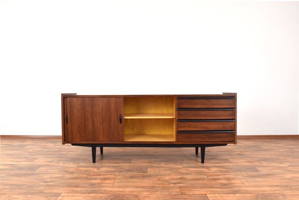 Mid-Century Walnut Sideboard by R. Hałas, 1960s.-LOT-2024367