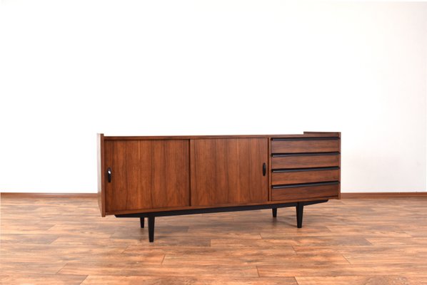 Mid-Century Walnut Sideboard by R. Hałas, 1960s.-LOT-2024367