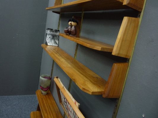 Mid-Century Walnut Wall Shelf, 1950s-UG-2040255