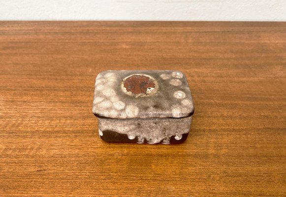 Mid-Century West German Pottery WGP Fat Lava Box with Lid, 1960s-UAH-1716572