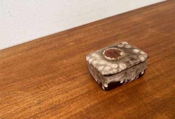 Mid-Century West German Pottery WGP Fat Lava Box with Lid, 1960s-UAH-1716572