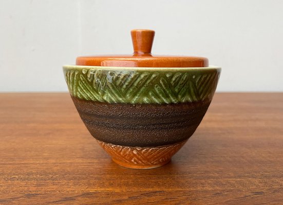 Mid-Century West German Pottery WGP Jar Bowl with Lid from Dümler & Breiden, 1960s-UAH-1721018