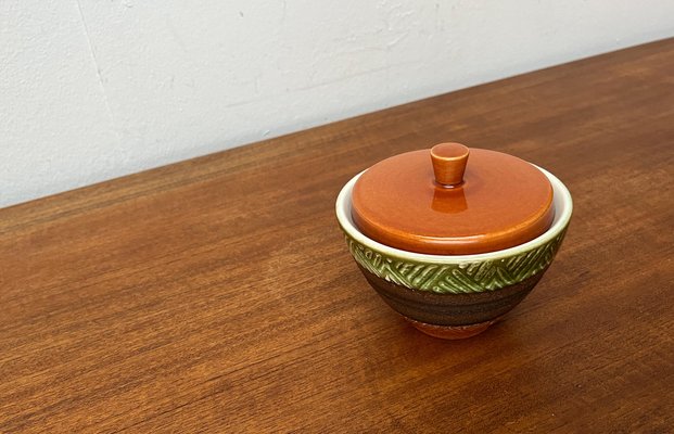 Mid-Century West German Pottery WGP Jar Bowl with Lid from Dümler & Breiden, 1960s-UAH-1721018